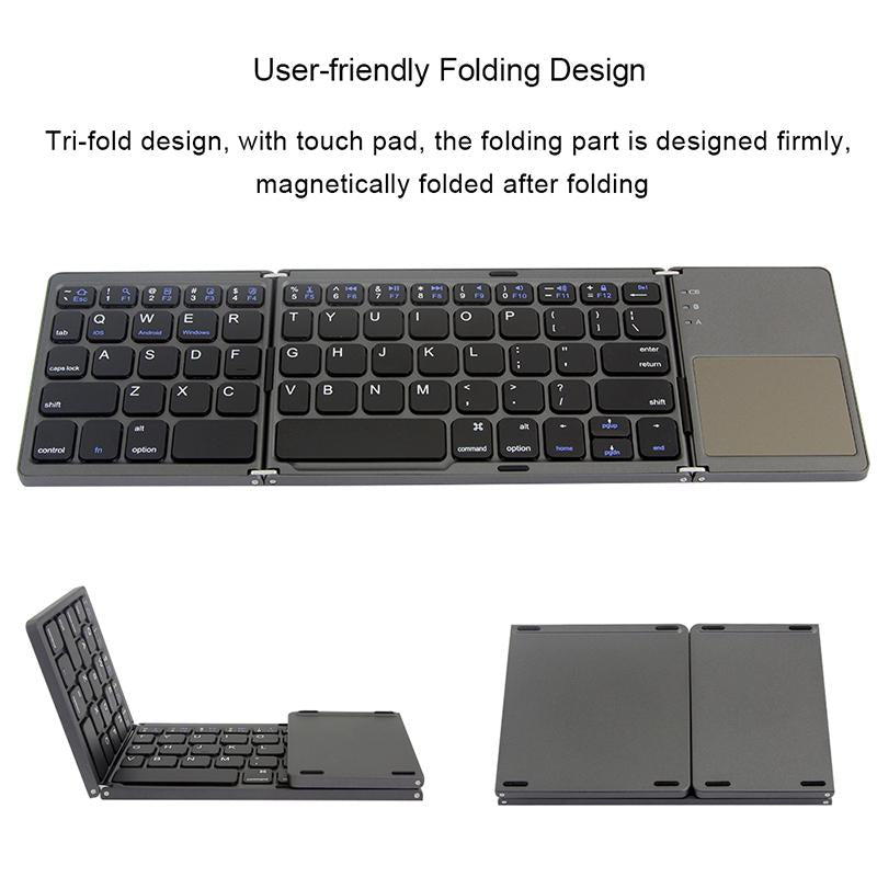 Portable Triple Folding Bluetooth Keyboard Wireless Mini FoldableWomen's ClothingJadeDHGate73.93DHGateWomen's ClothingPortable Triple Folding Bluetooth Keyboard Wireless Mini FoldablePortable Triple Folding Bluetooth Keyboard Wireless Mini Foldable - Premium Women's Clothing from Jade - Just CHF 73.93! Shop now at Maria Bitonti Home Decor