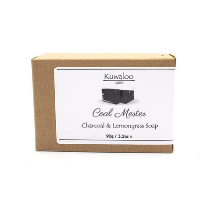 'Coal Mester' Organic Soap 90g - Charcoal & Lemongrass